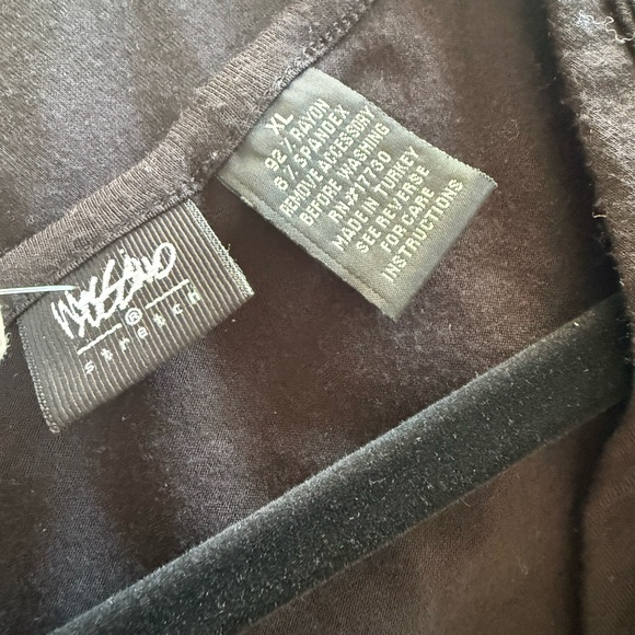 Y2K Mossimo Black Ruched Top - Picture 4 of 4